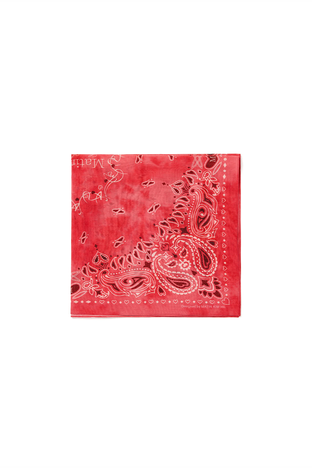 Matin Kim - Matin Vintage Printed Bandana (Red) product image 2 | TRAB K-Fashion Australia