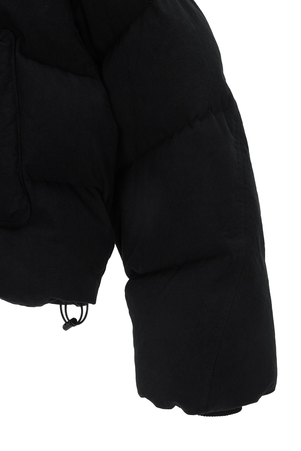 Matin Kim - Cotton Washed Puffer Duck Down Jumper (Black) product image 4 | TRAB K-Fashion Australia