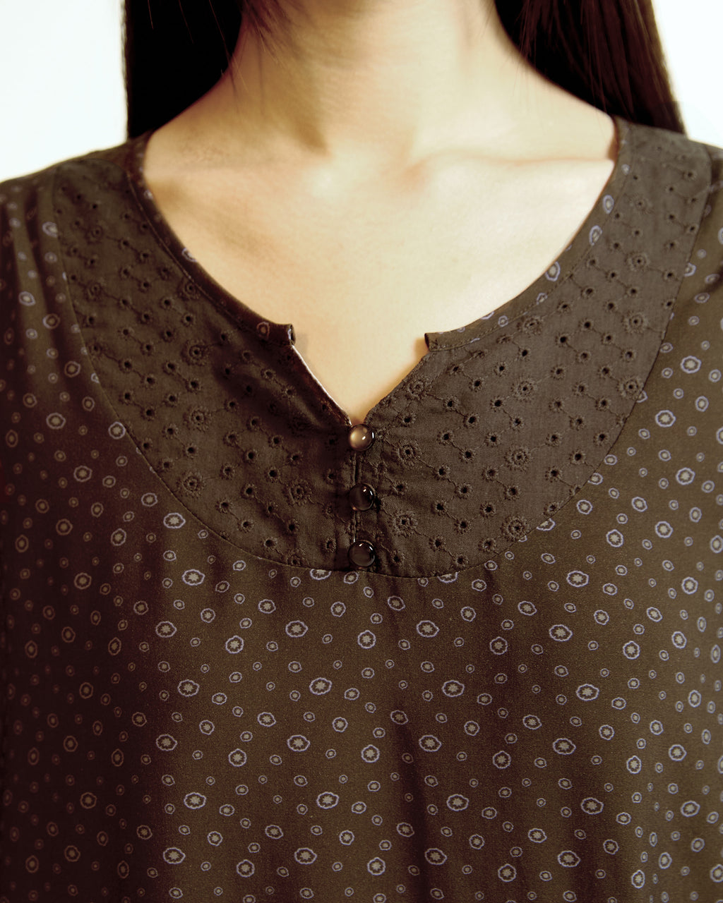 Coyseio - Dudu Puff Blouse (Brown) product image 2 | TRAB K-Fashion Australia