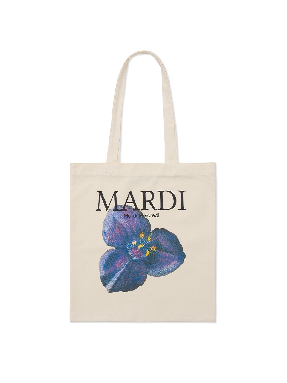 Mardi Mercredi - Canvas Bag Lilies 04 (Cream) product image 1 | TRAB K-Fashion Australia