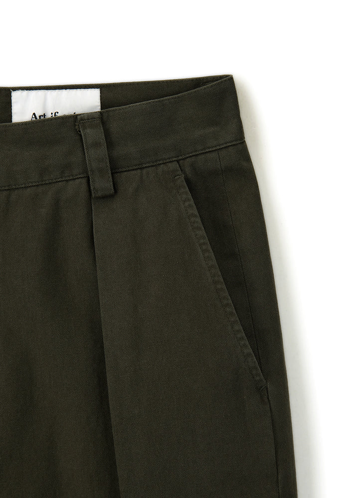 Art if acts - One Tuck Chino Pants (Olive) product image 10 | TRAB K-Fashion Australia