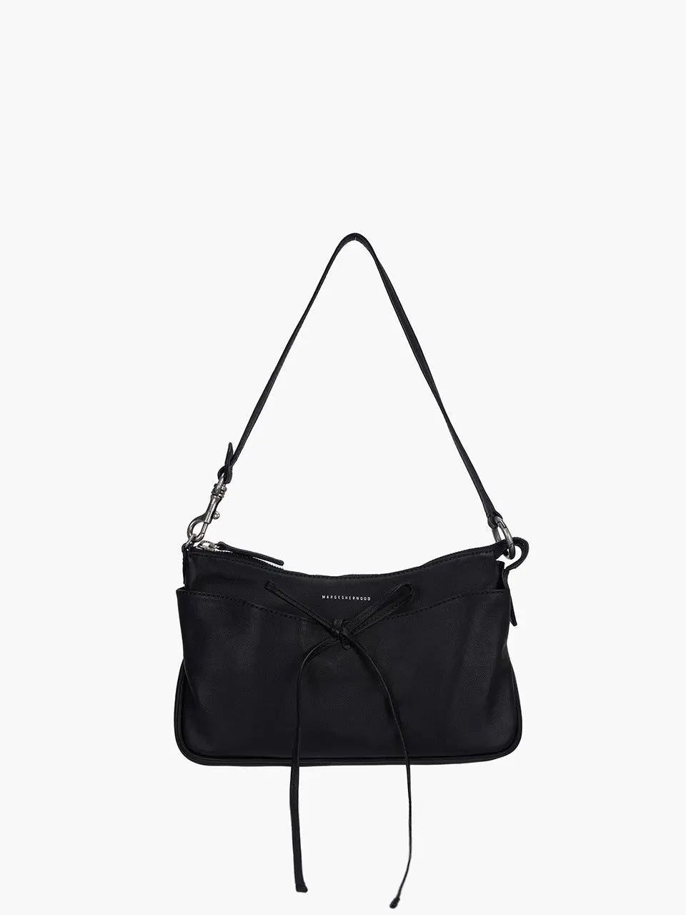 Marge Sherwood - Ribbon Pochette (Black Plain) product image 1 | TRAB K-Fashion Australia
