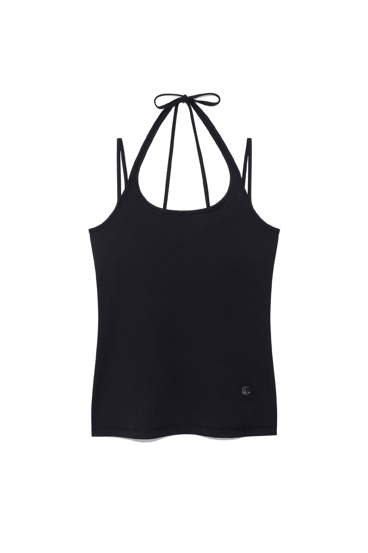 Matin Kim - String Halter Neck Tank Top (Black) product image 1 | TRAB K-Fashion Australia
