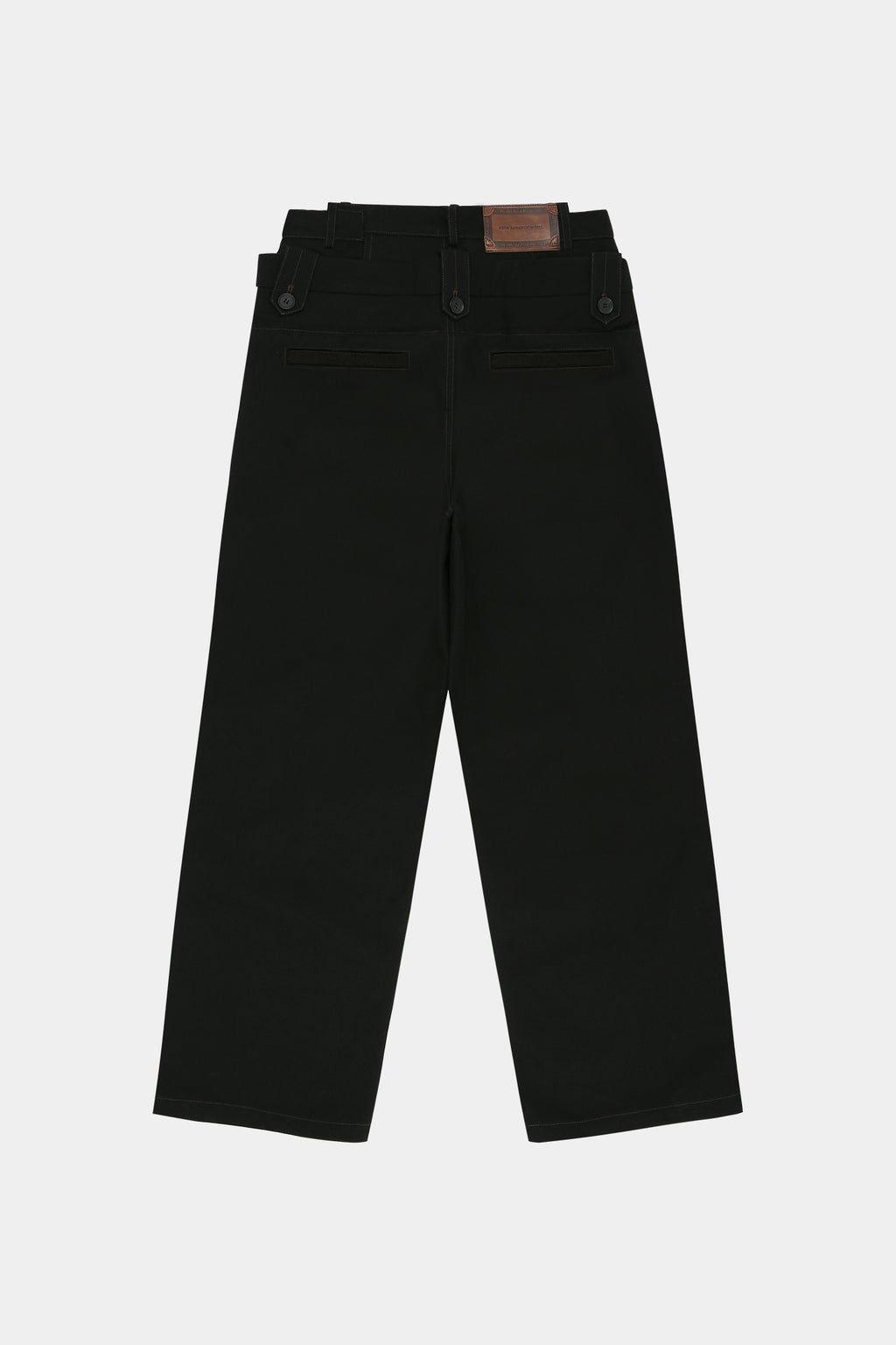 Andersson Bell - Double Waistband Wide-Leg Trousers (Black) product image 14 | TRAB K-Fashion Australia