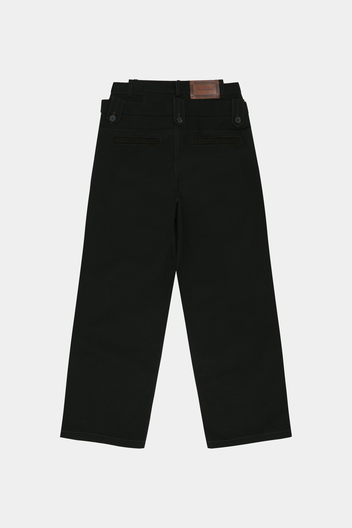 Andersson Bell - Double Waistband Wide-Leg Trousers (Black) product image 14 | TRAB K-Fashion Australia