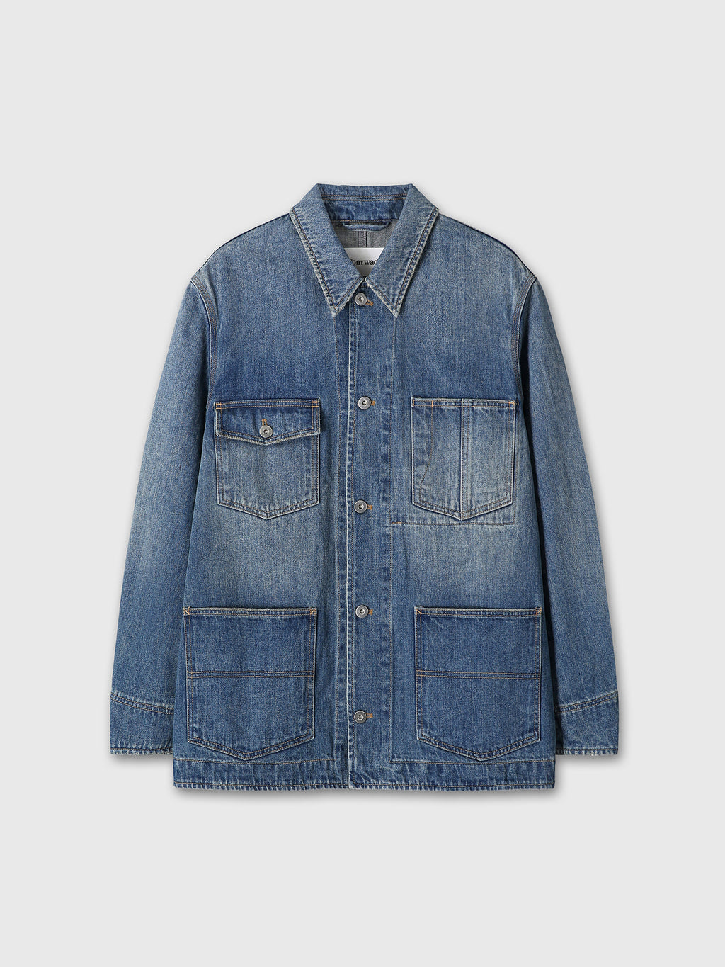 Tonywack - Garment Washed Denim Chore Jacket (Washed Blue) product image 11 | TRAB K-Fashion Australia
