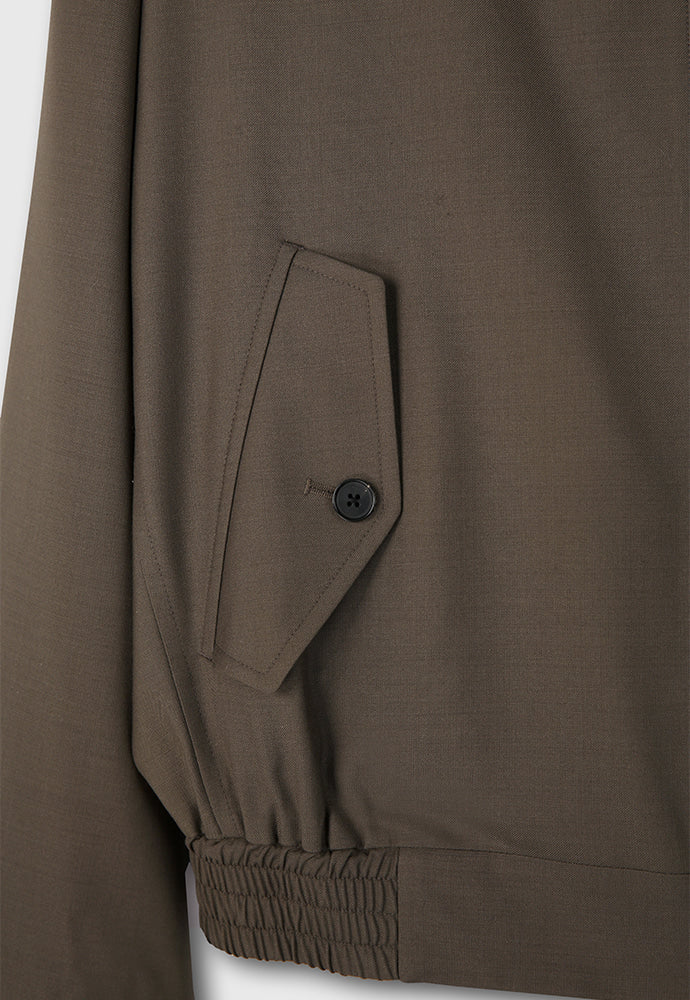 Tonywack - Tropical Wool Harrington Jacket (Dark Olive) product image 13 | TRAB K-Fashion Australia