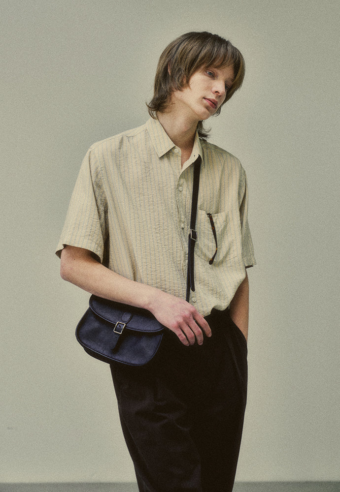 Art if acts - Wrinkle Rayon Half Shirt (French Beige) product image 5 | TRAB K-Fashion Australia