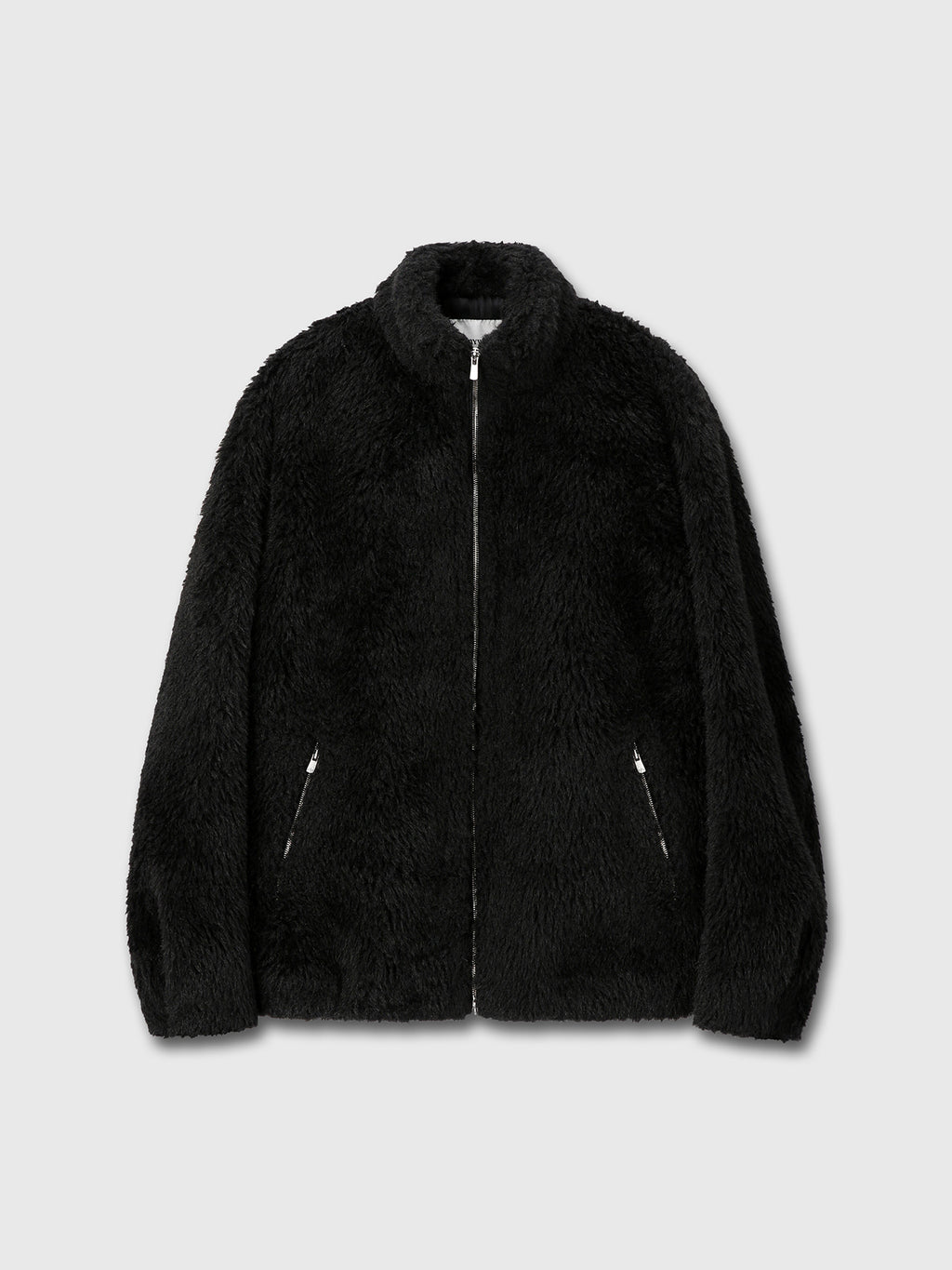 Tonywack - Wool Shaggy Fur Zippered Jacket (Black) product image 9 | TRAB K-Fashion Australia