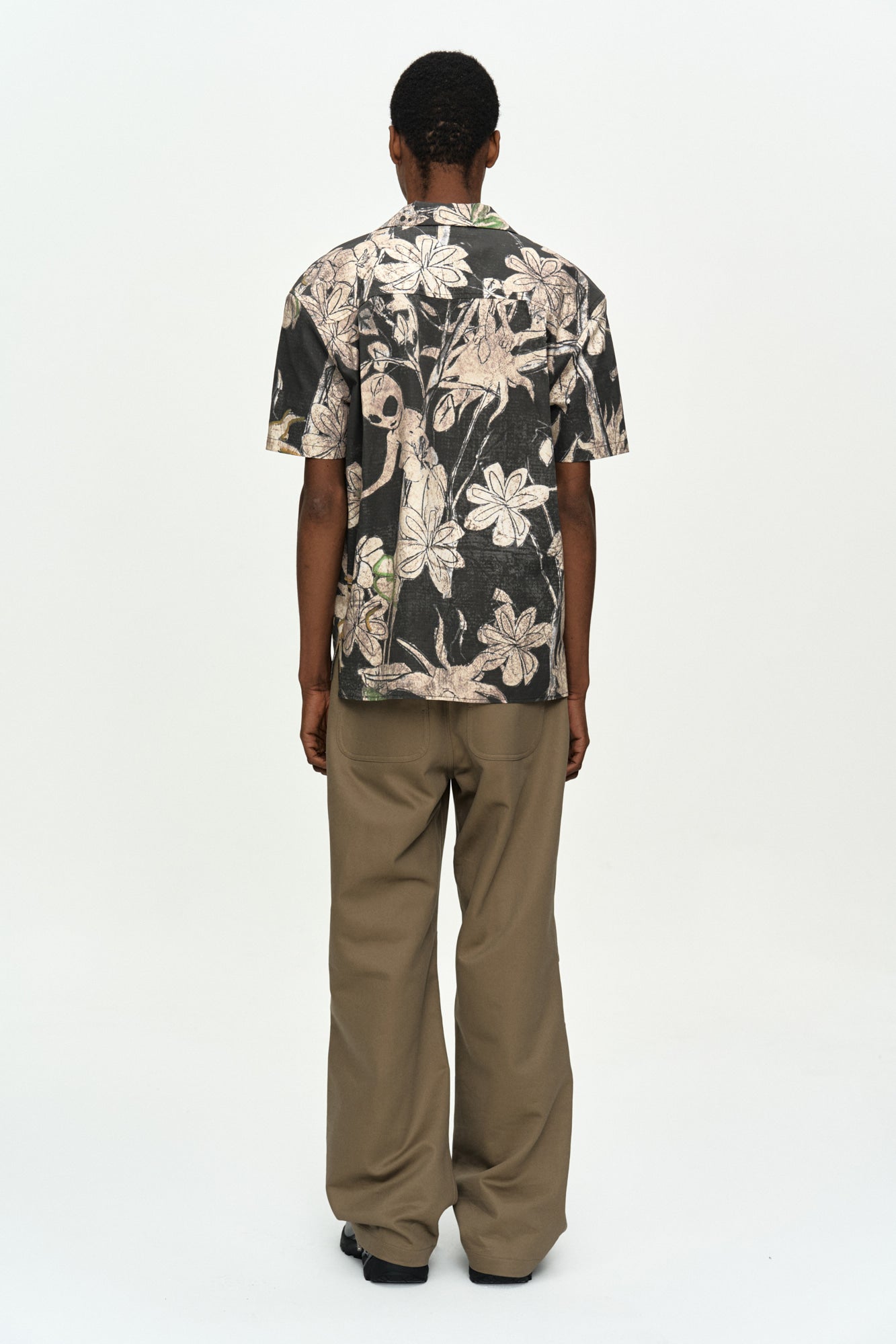 Andersson Bell - Cut-Out Wrap Wide-Leg Trousers (Beige) product image 3 | TRAB K-Fashion Australia