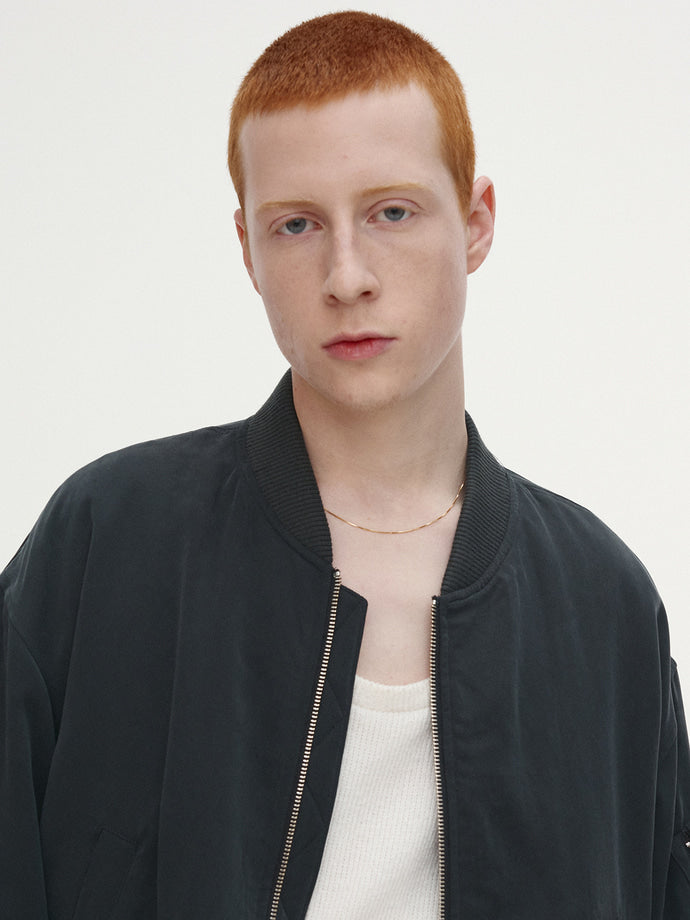 Tonywack - Rayon Twill Bomber Jacket (Carbon) product image 6 | TRAB K-Fashion Australia