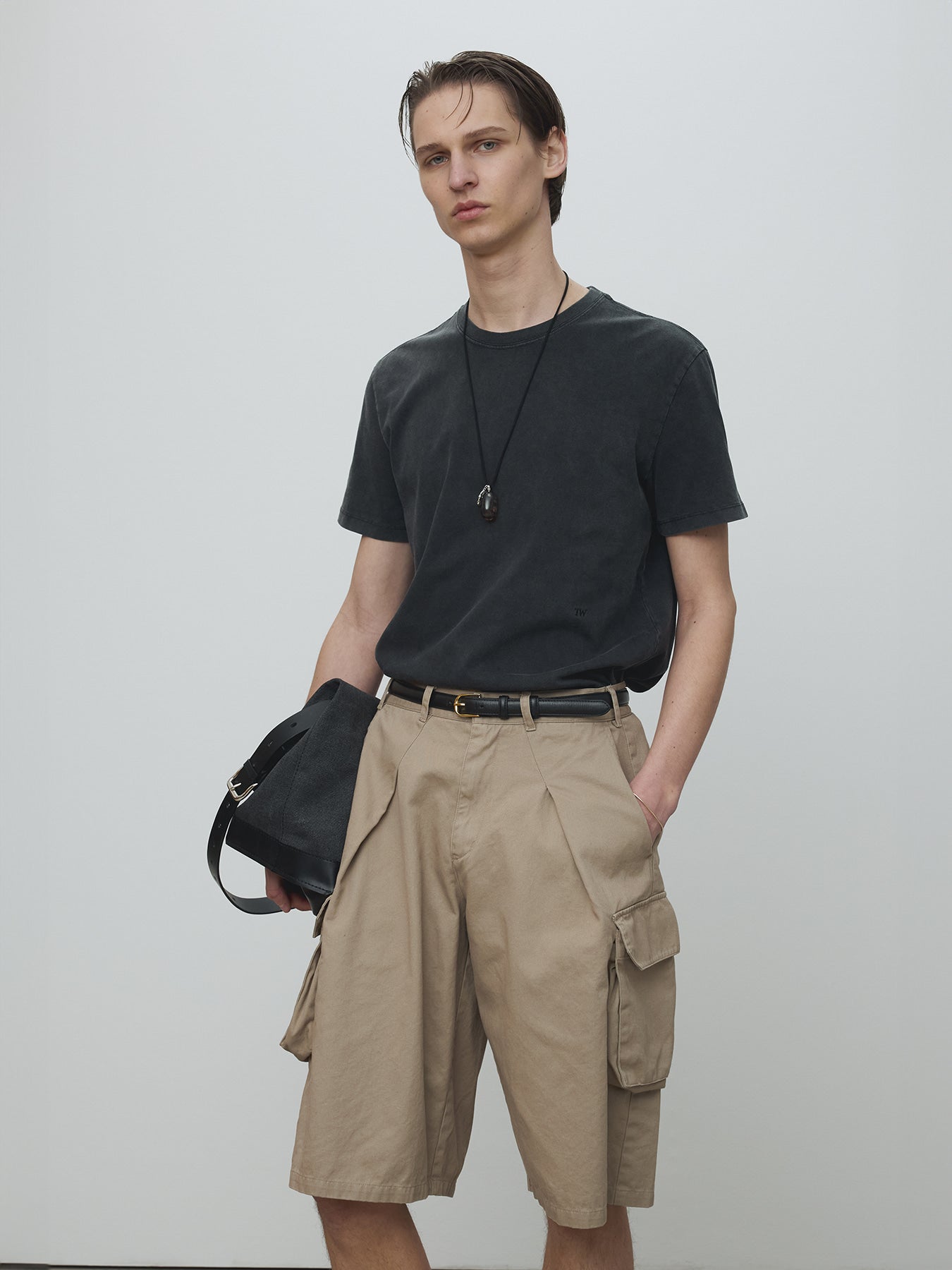 Tonywack - Signature Garment Dyed T-Shirt (Faded Black) product image 5 | TRAB K-Fashion Australia