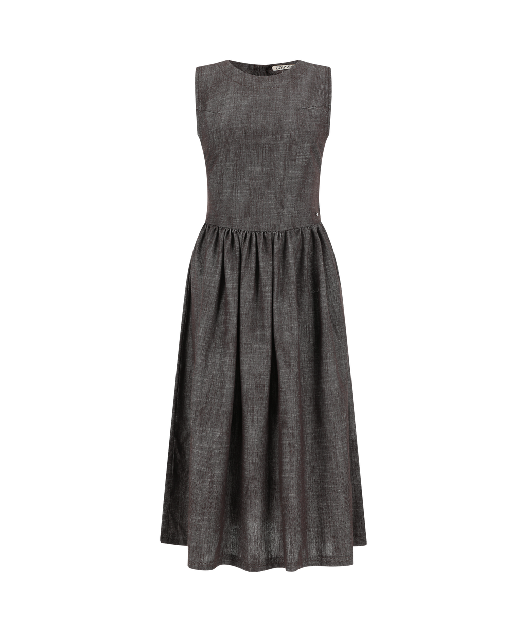 Coyseio - Round Cut Out Dress (Brown) product image 1 | TRAB K-Fashion Australia