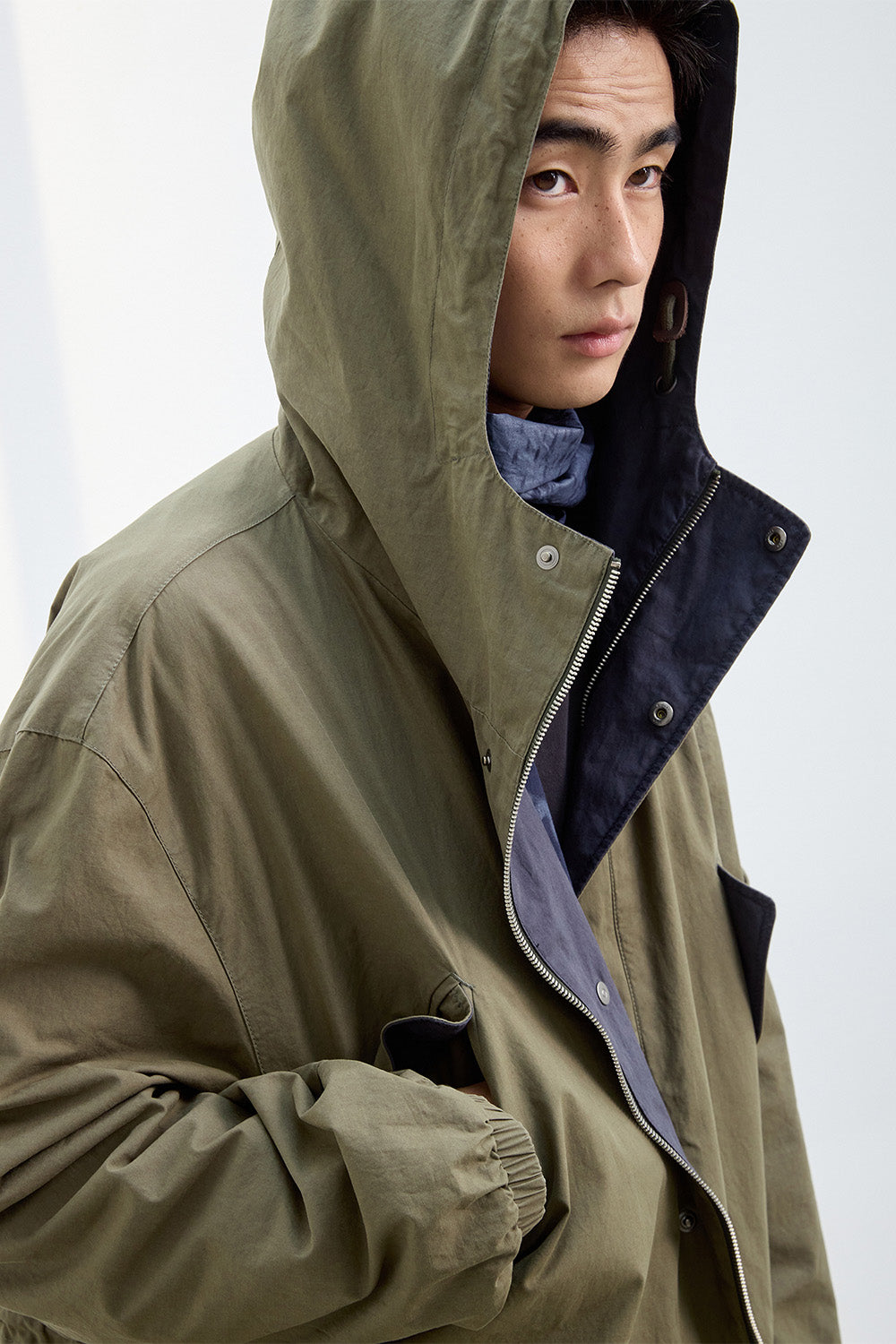 Hatchingroom - Reversible Parka (Khaki/Navy) product image 18 | TRAB K-Fashion Australia