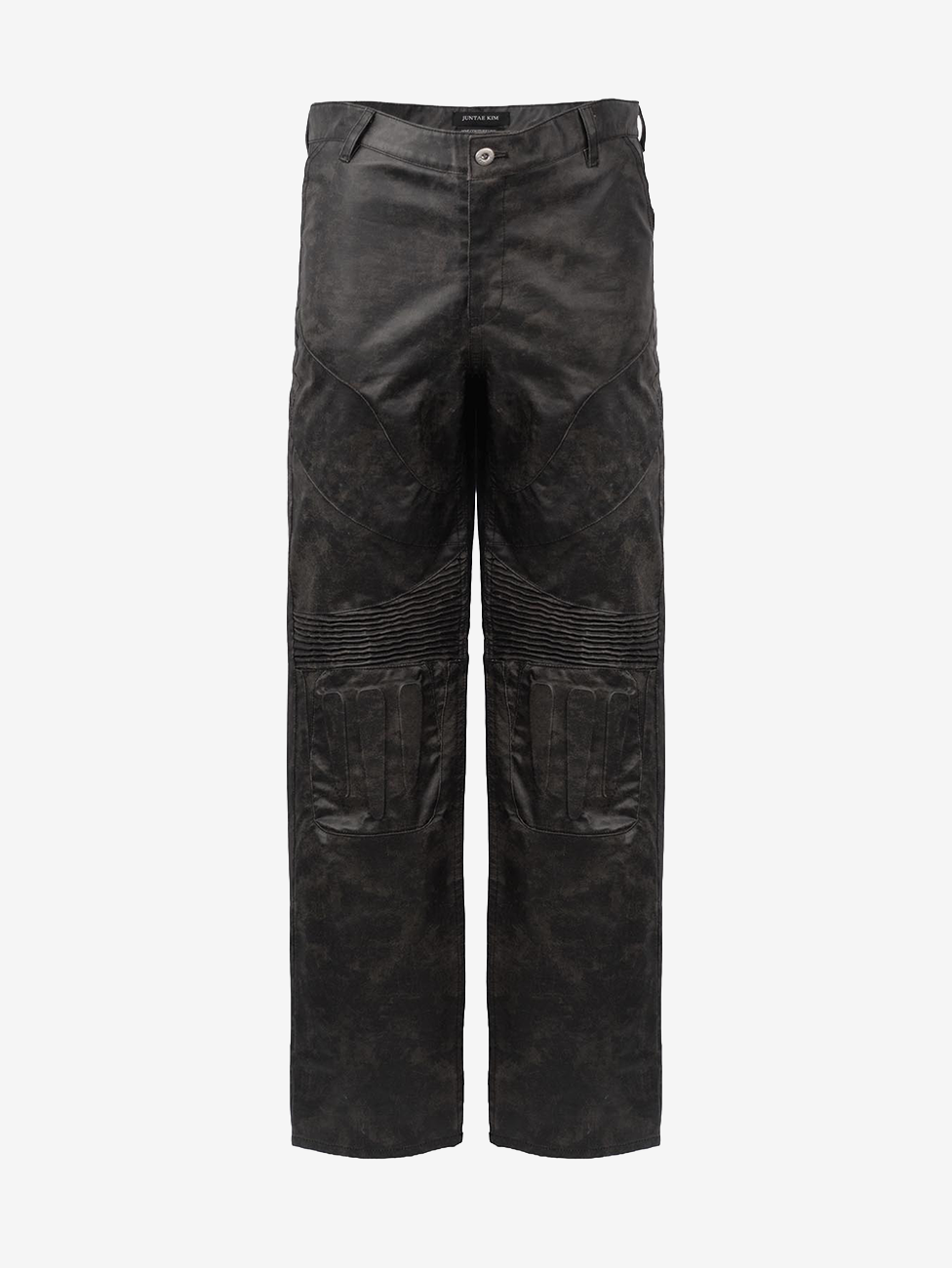 Juntae Kim - Embossed Leather Biker Pants (OC1) product image 1 | TRAB K-Fashion Australia