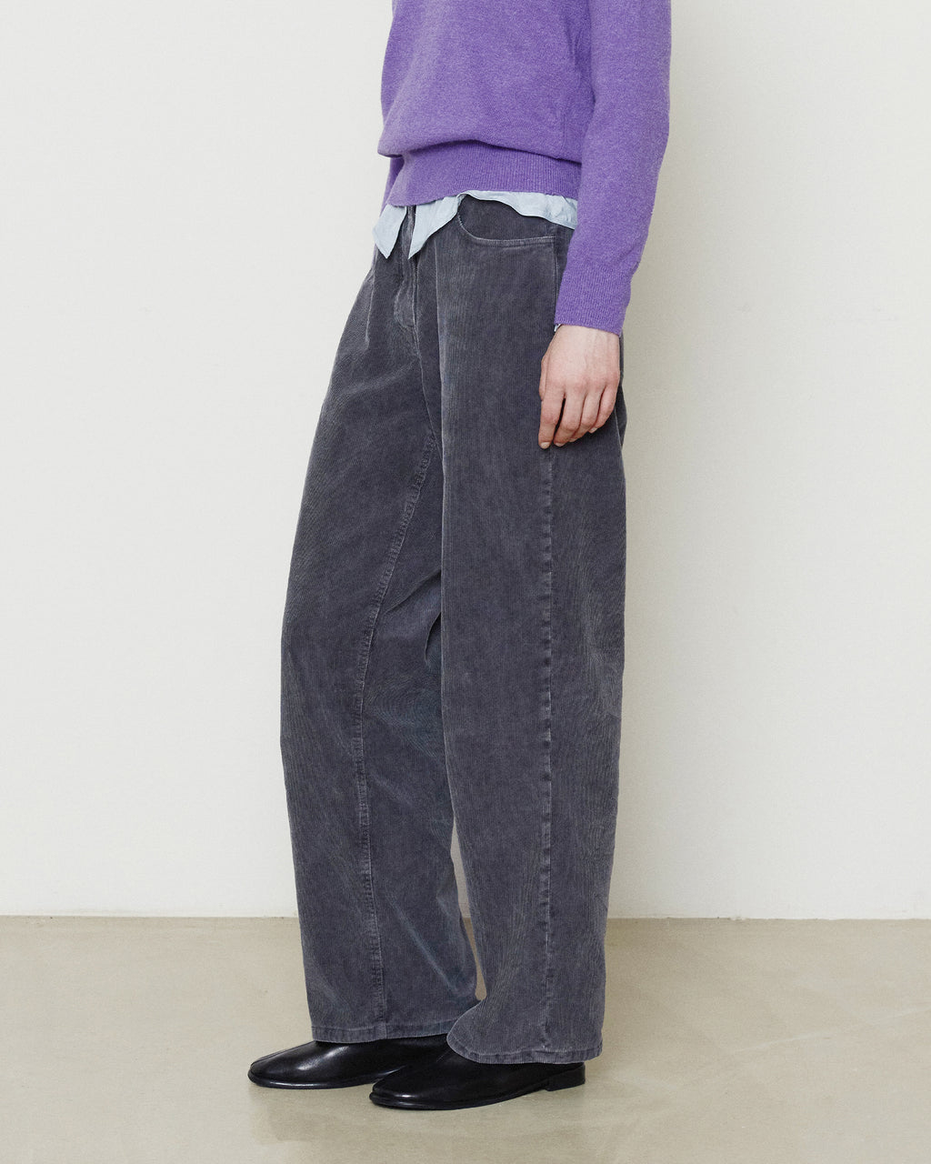 Brownyard - Garment Dyed Corduroy Pants (Navy) product image 2 | TRAB K-Fashion Australia