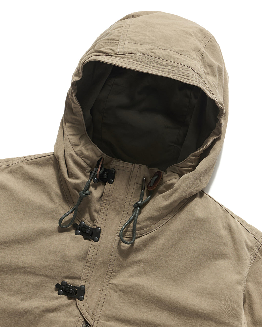 Eastlogue - Deck Hoodied Flare Parka (Sand) product image 7 | TRAB K-Fashion Australia