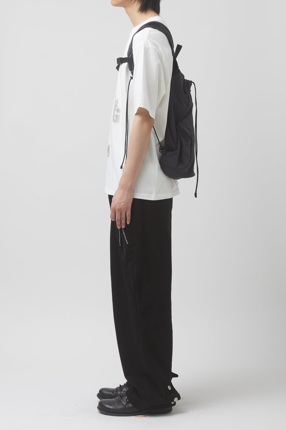 Hatchingroom - String Backpack Nylon Washed (Navy) product image 4 | TRAB K-Fashion Australia