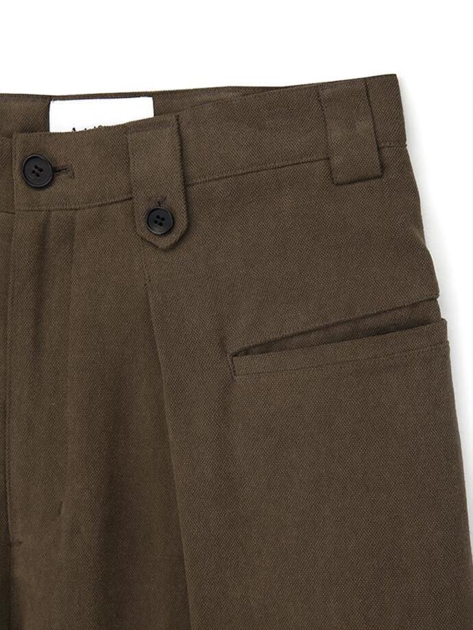 Art if acts - Pocket On Tuck Pants (Brown) product image 8 | TRAB K-Fashion Australia