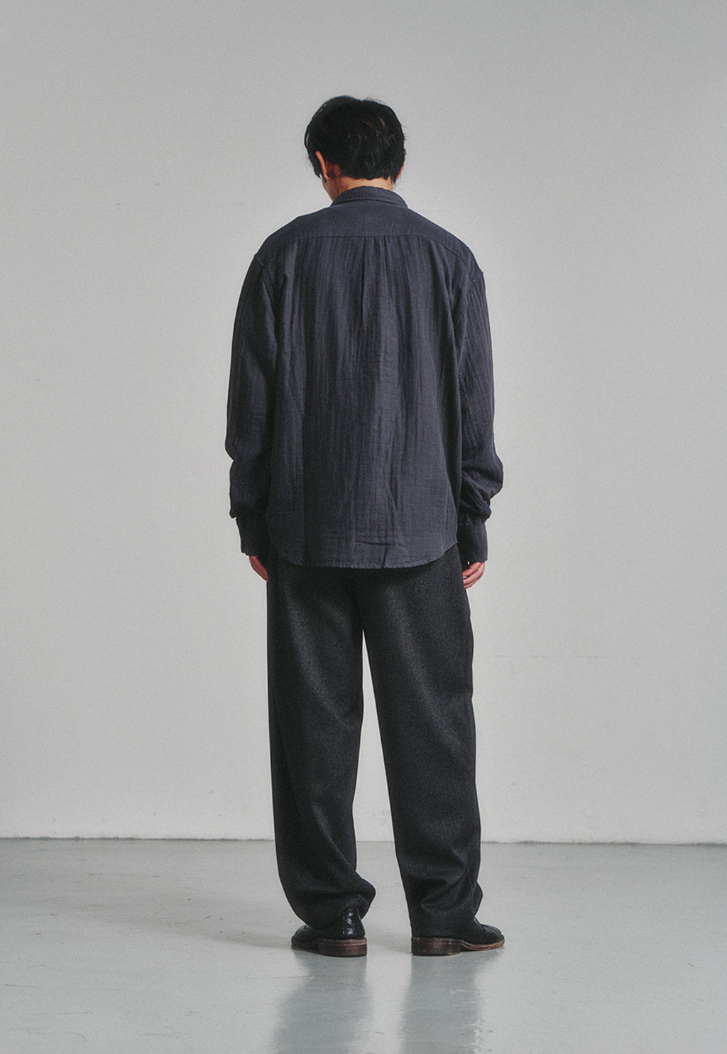 Art if acts - Comfy Side Tuck Curved Trousers (Charcoal) product image 4 | TRAB K-Fashion Australia