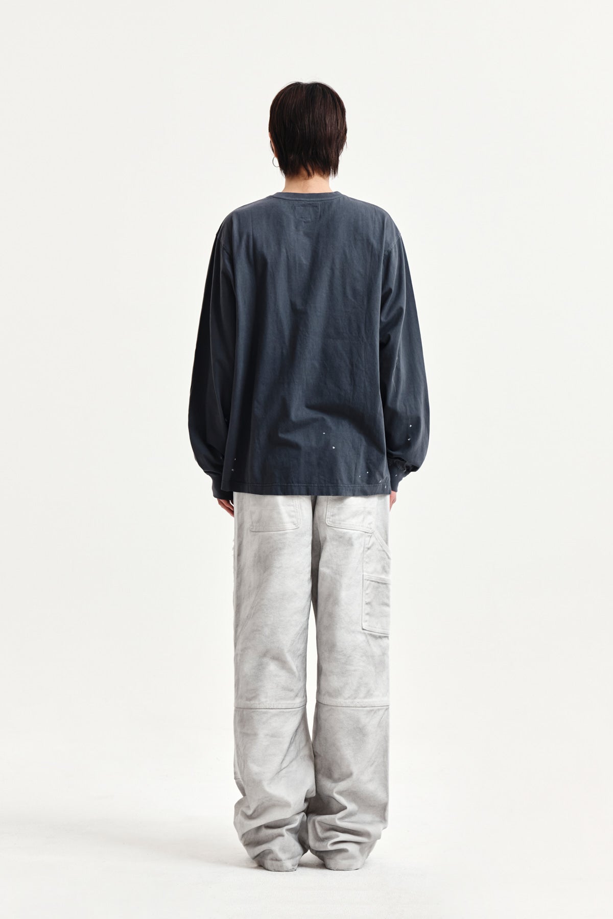 Matin Kim - Vintage Washed Logo Top (Charcoal) product image 12 | TRAB K-Fashion Australia