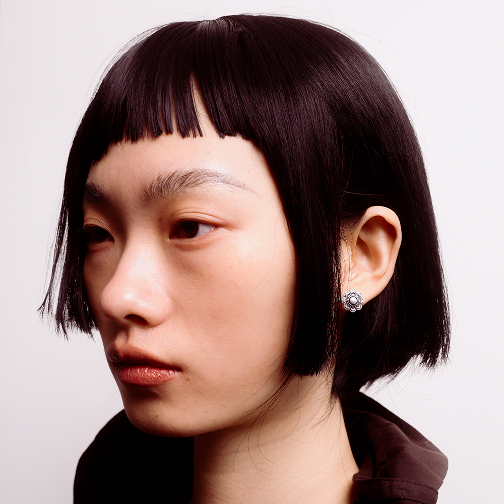 Towtow Archive - Concho Earrings Silver Burnish (OC) product image 4 | TRAB K-Fashion Australia