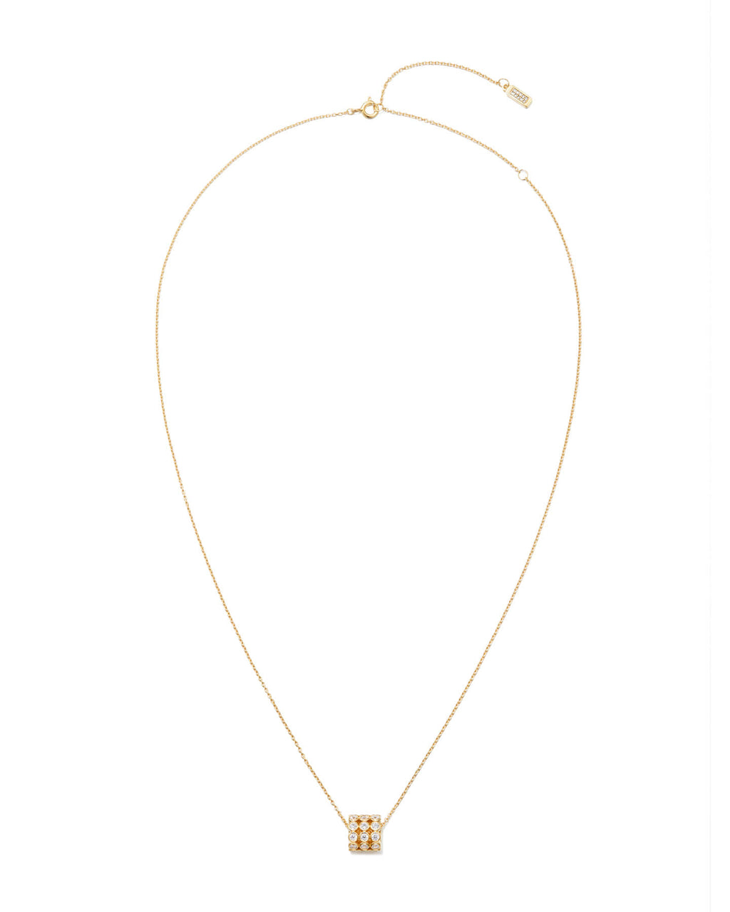 Numbering - Bezel Stone Cylinder Pendant Necklace #3725 product image 8 | TRAB K-Fashion Australia