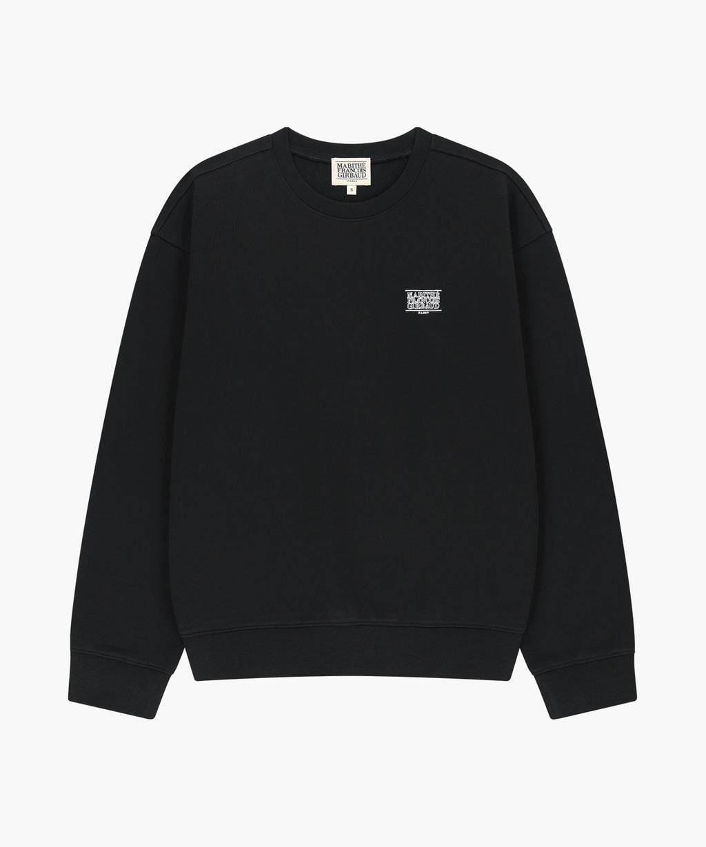 Marithe & Francois Girbaud - Doodle Classic Logo Oversized Sweatshirt (Black) product image 5 | TRAB K-Fashion Australia