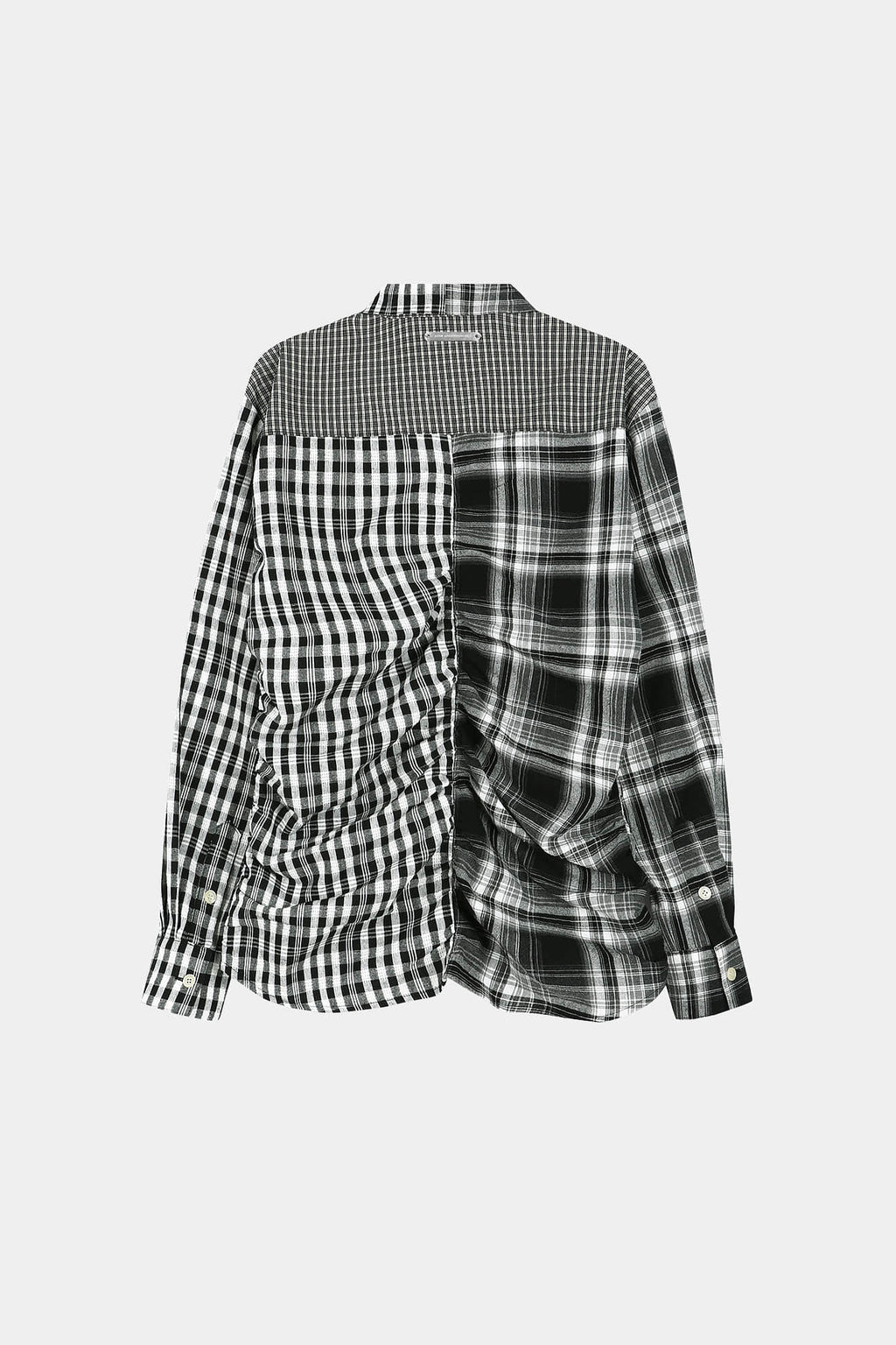Andersson Bell - Shirred Check Shirt (Black) product image 8 | TRAB K-Fashion Australia