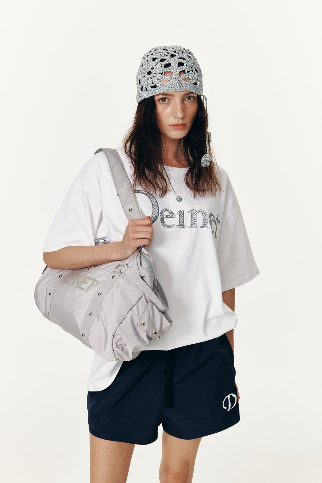 Deinet - Logo Duffle Bag (Grey) product image 6 | TRAB K-Fashion Australia