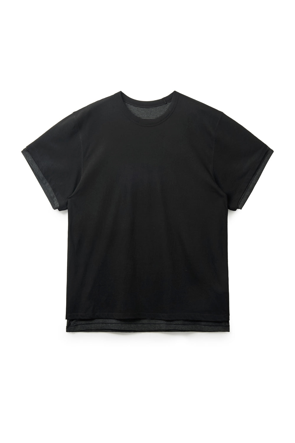 Hatchingroom - Two Face Tee (1/2 Black) product image 1 | TRAB K-Fashion Australia