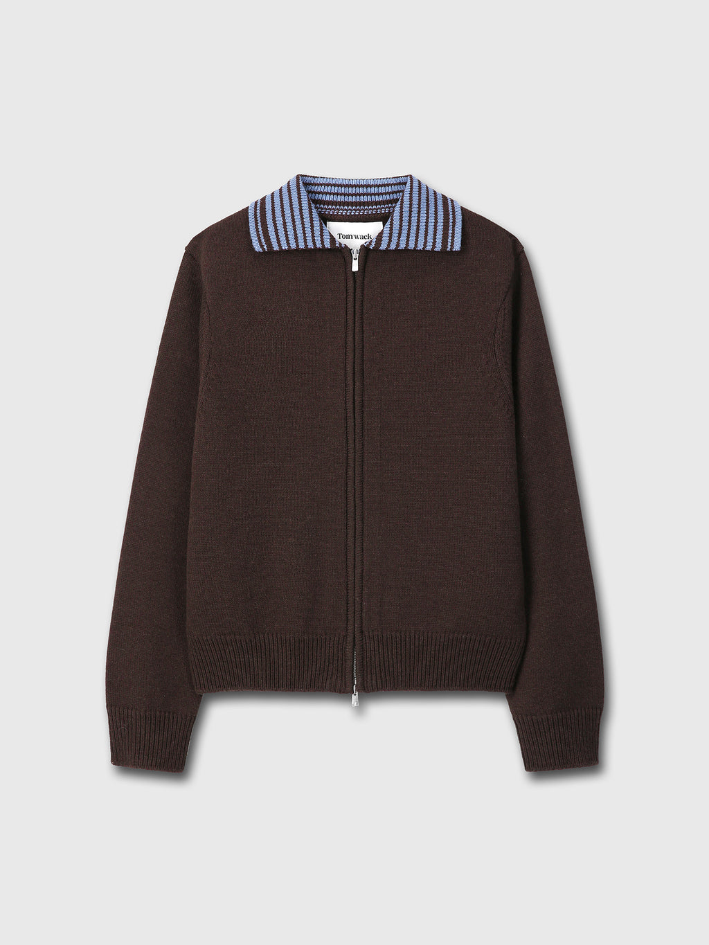 Tonywack - Contrast Collar Full-Zip Blouson (Brown) product image 10 | TRAB K-Fashion Australia