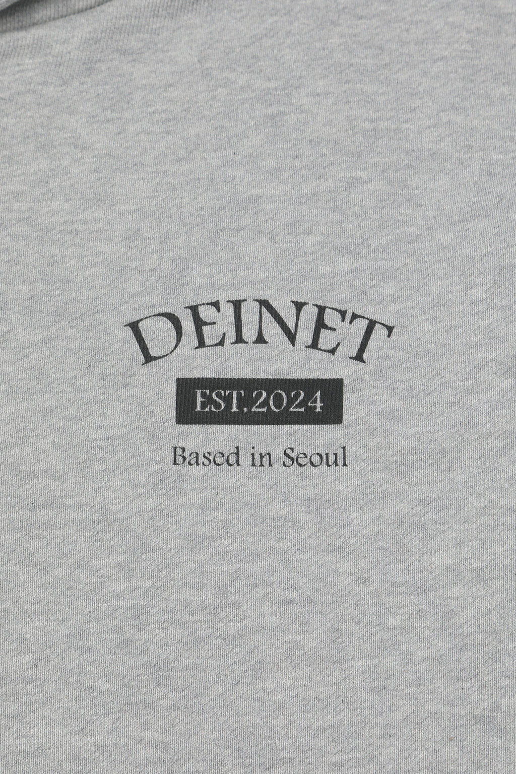 Deinet - German Lettering Hoodie Zip-Up (Melange Grey) product image 15 | TRAB K-Fashion Australia