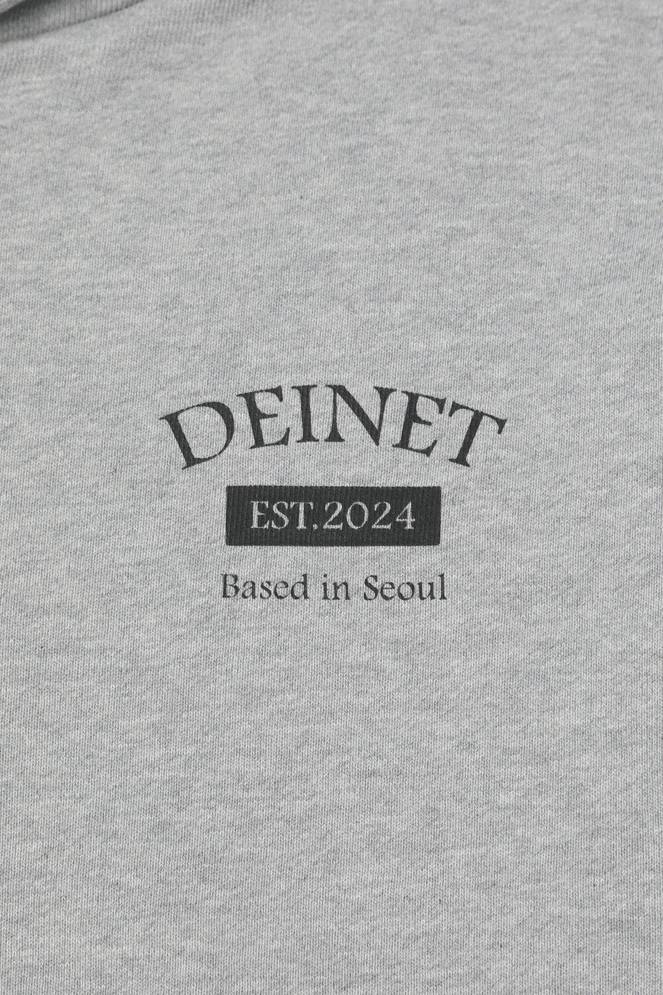 Deinet - German Lettering Hoodie Zip-Up (Melange Grey) product image 15 | TRAB K-Fashion Australia