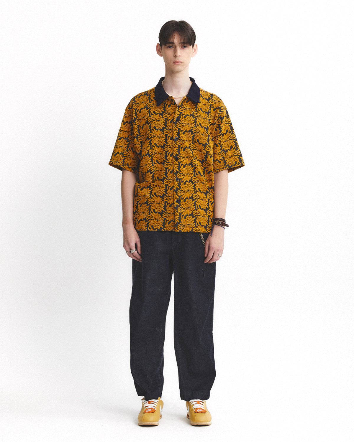 Eastlogue - Curve Knee Belted Pants (Indigo Denim) product image 1 | TRAB K-Fashion Australia