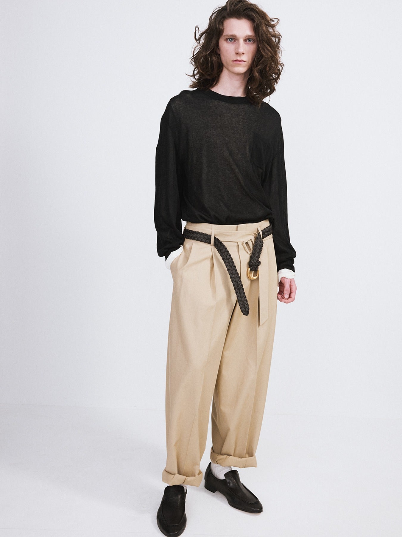 Recto - Loose Fit Knit Top (Black) product image 1 | TRAB K-Fashion Australia