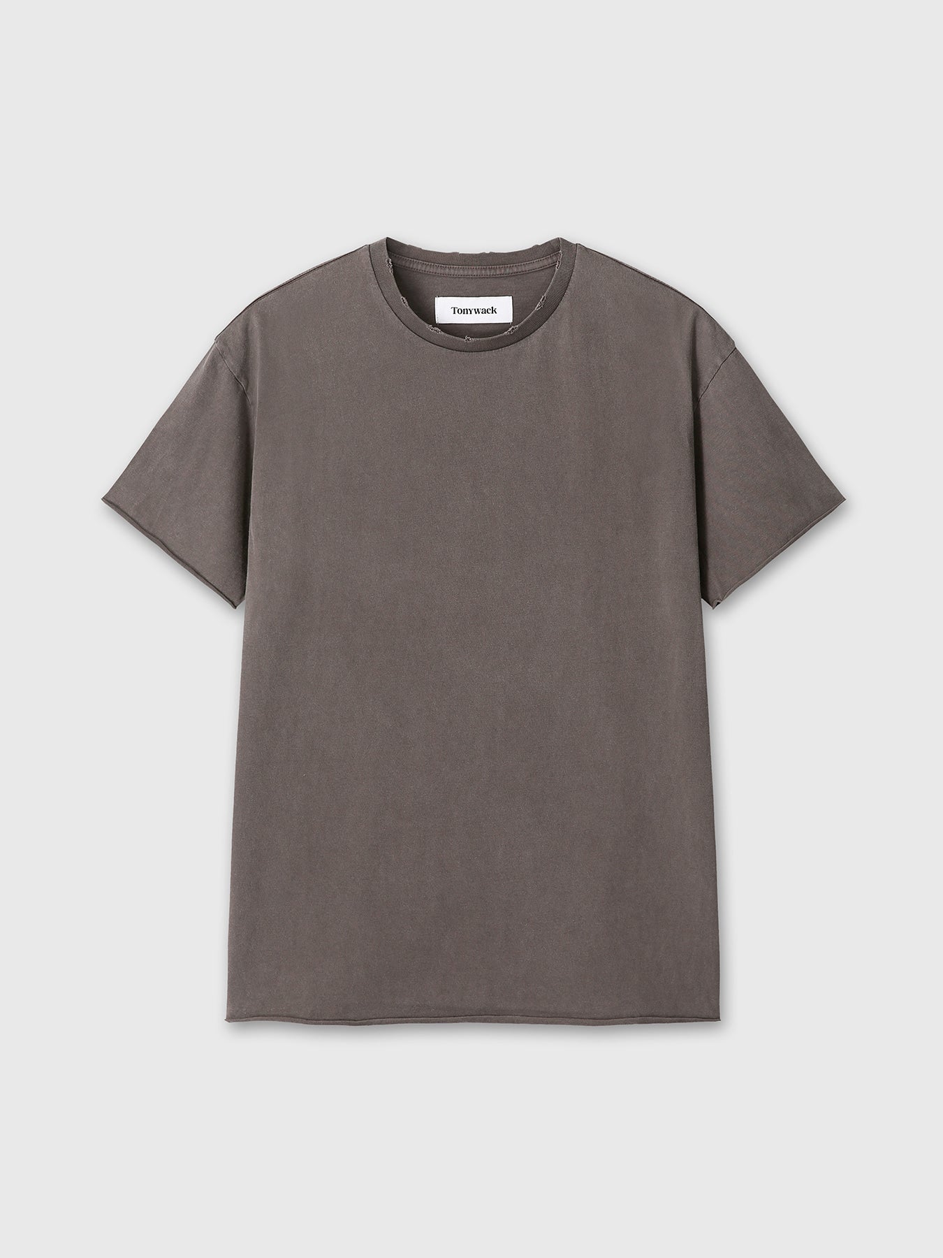 Tonywack - Garment Dyed Raw Edge T-Shirt (Faded Brown) product image 9 | TRAB K-Fashion Australia