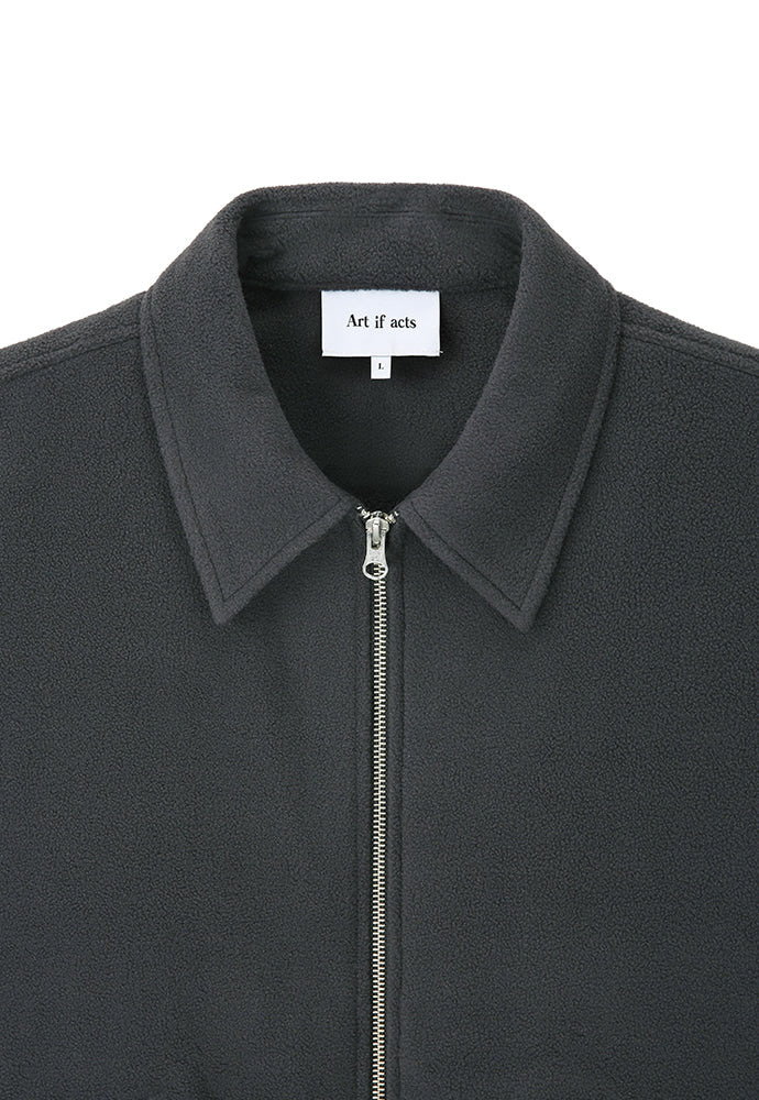 Art if acts - 70's Vintage Racing Fleece Jacket (Ash Charcoal) product image 7 | TRAB K-Fashion Australia