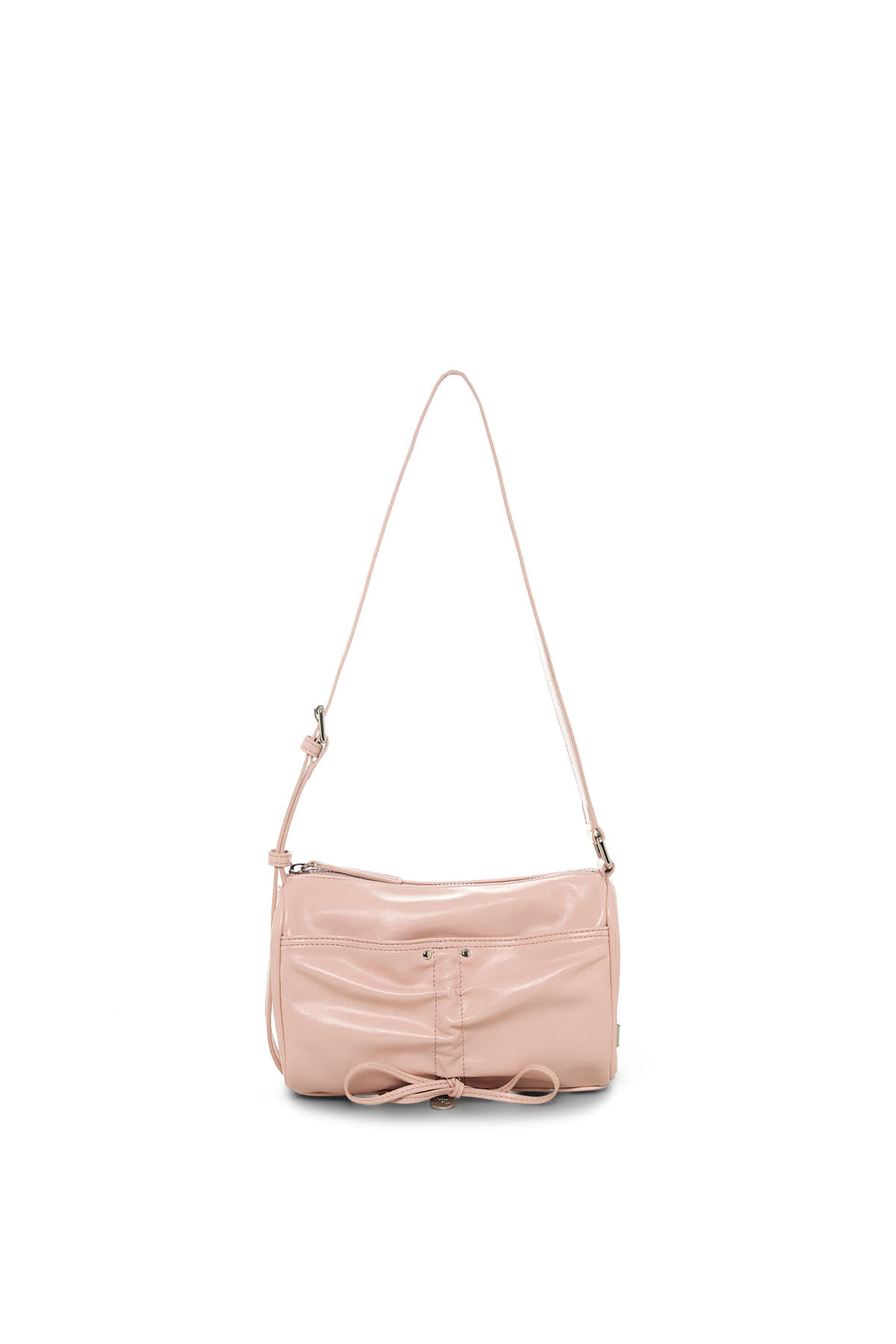 Matin Kim - Front Shirring Ribbon Mini Bag (Pink) product image 1 | TRAB K-Fashion Australia
