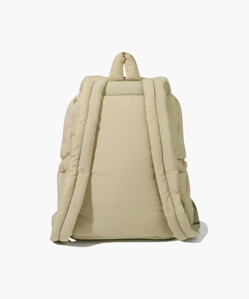 Marithe & Francois Girbaud - Classic Logo Padding Backpack (Beige) product image 3 | TRAB K-Fashion Australia