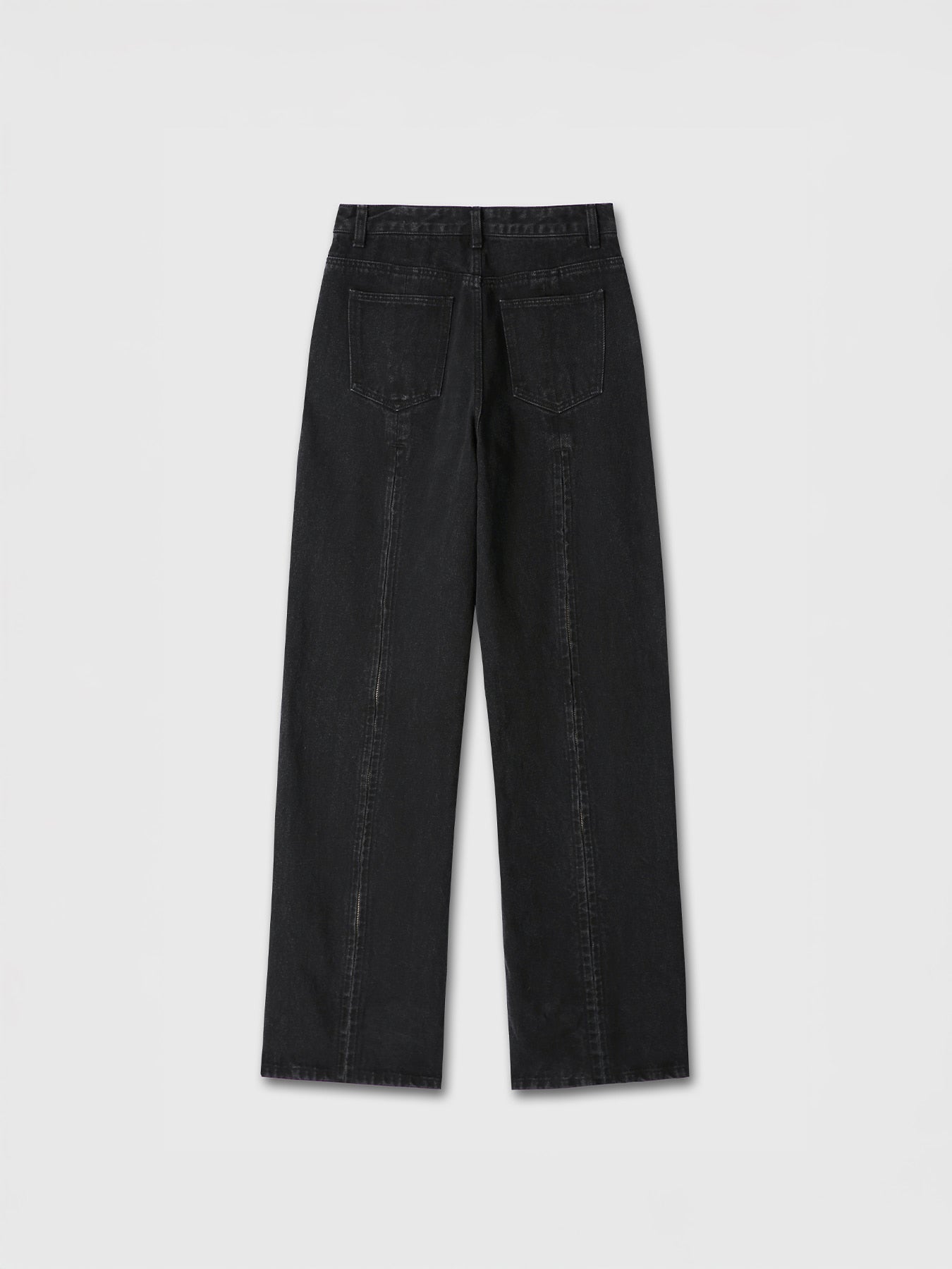 Tonywack - Zipped Wide Leg Denim (Black) product image 9 | TRAB K-Fashion Australia