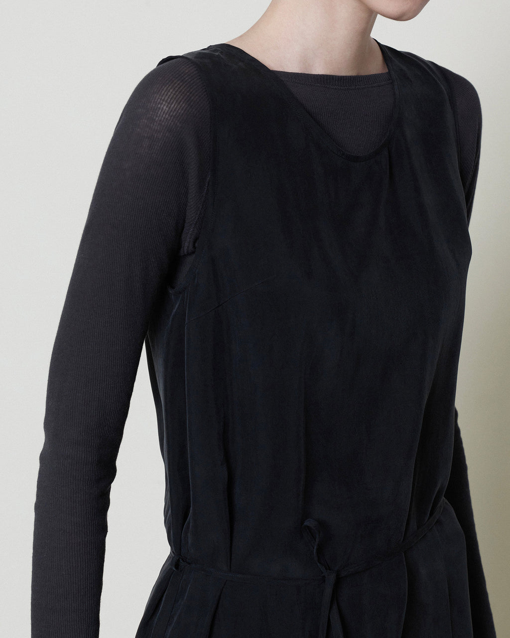 Brownyard - Cupro Dress (Black) product image 6 | TRAB K-Fashion Australia