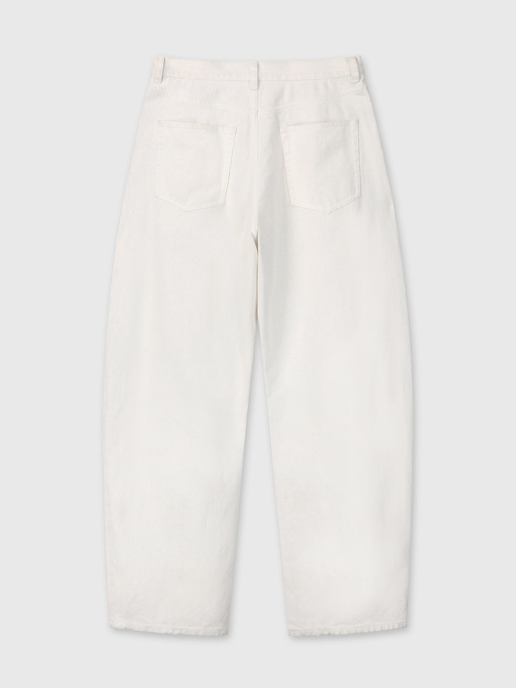 Tonywack - Side Tuck Wide-Leg Denim Jeans (Ecru) product image 9 | TRAB K-Fashion Australia