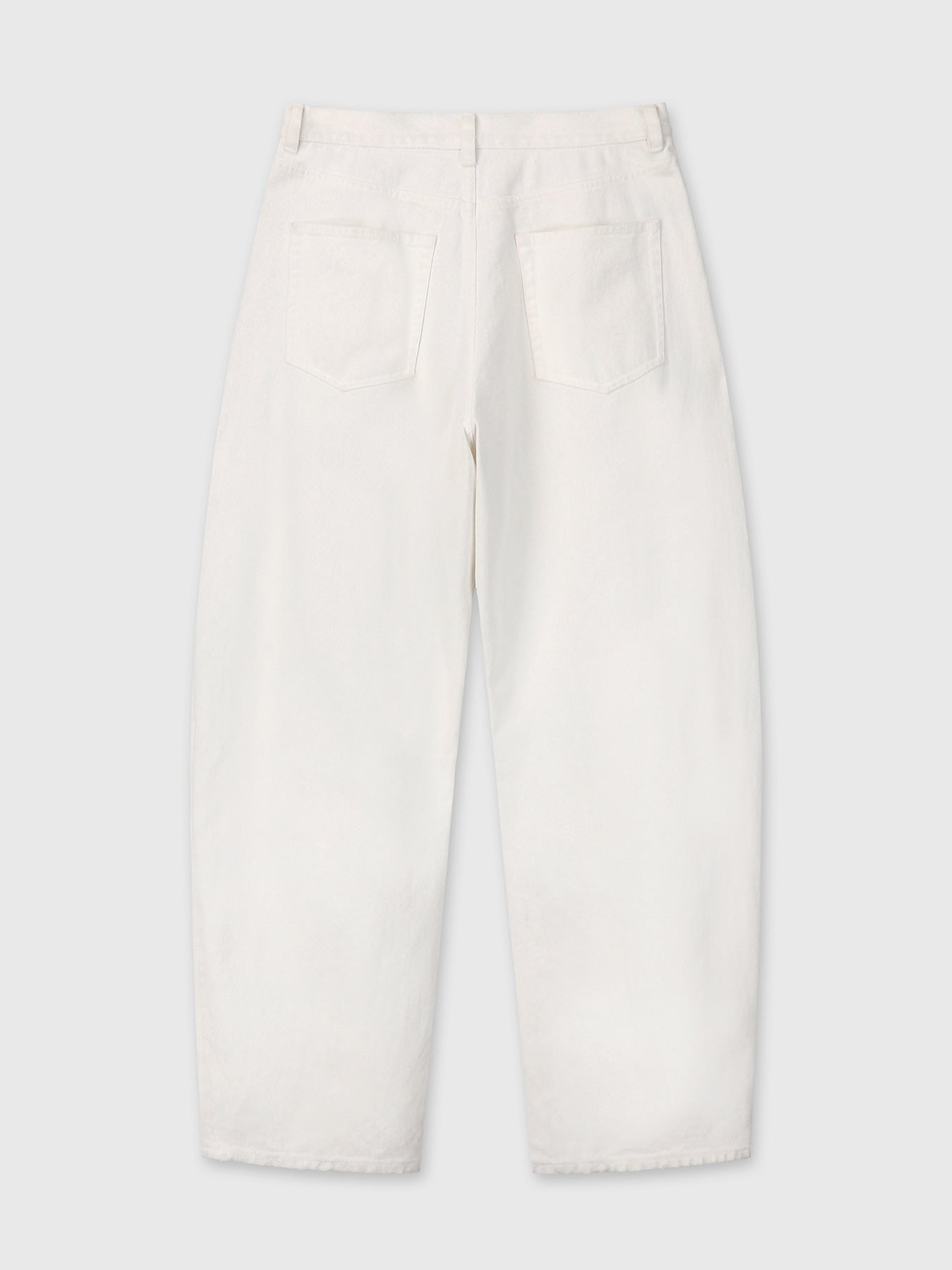 Tonywack - Side Tuck Wide-Leg Denim Jeans (Ecru) product image 9 | TRAB K-Fashion Australia