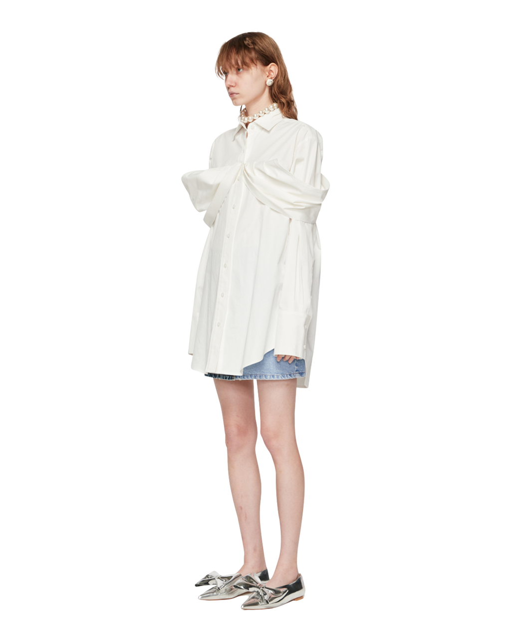 Kimhe Kim - Reformed Long Shirt (White) product image 2 | TRAB K-Fashion Australia