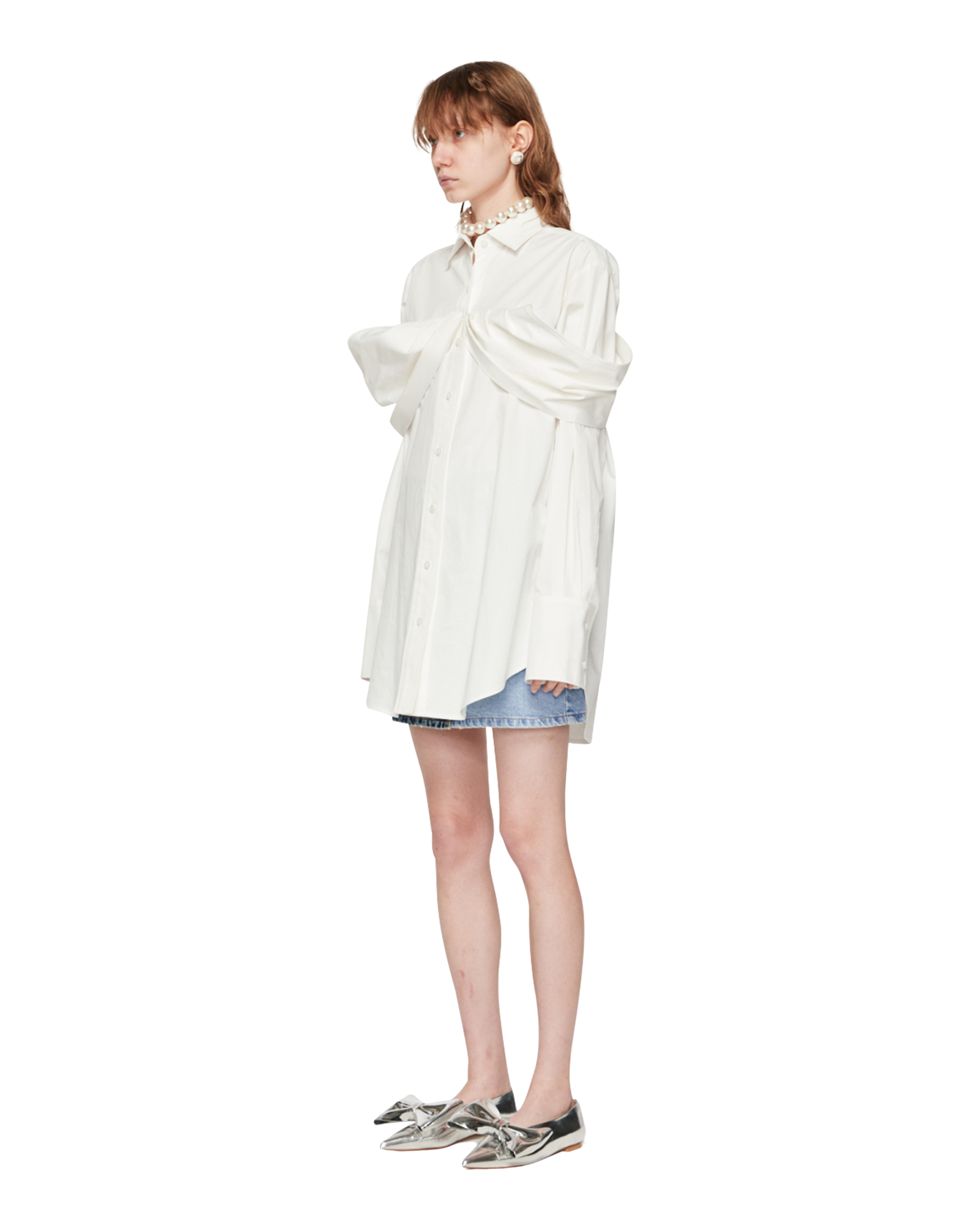 Kimhe Kim - Reformed Long Shirt (White) product image 2 | TRAB K-Fashion Australia