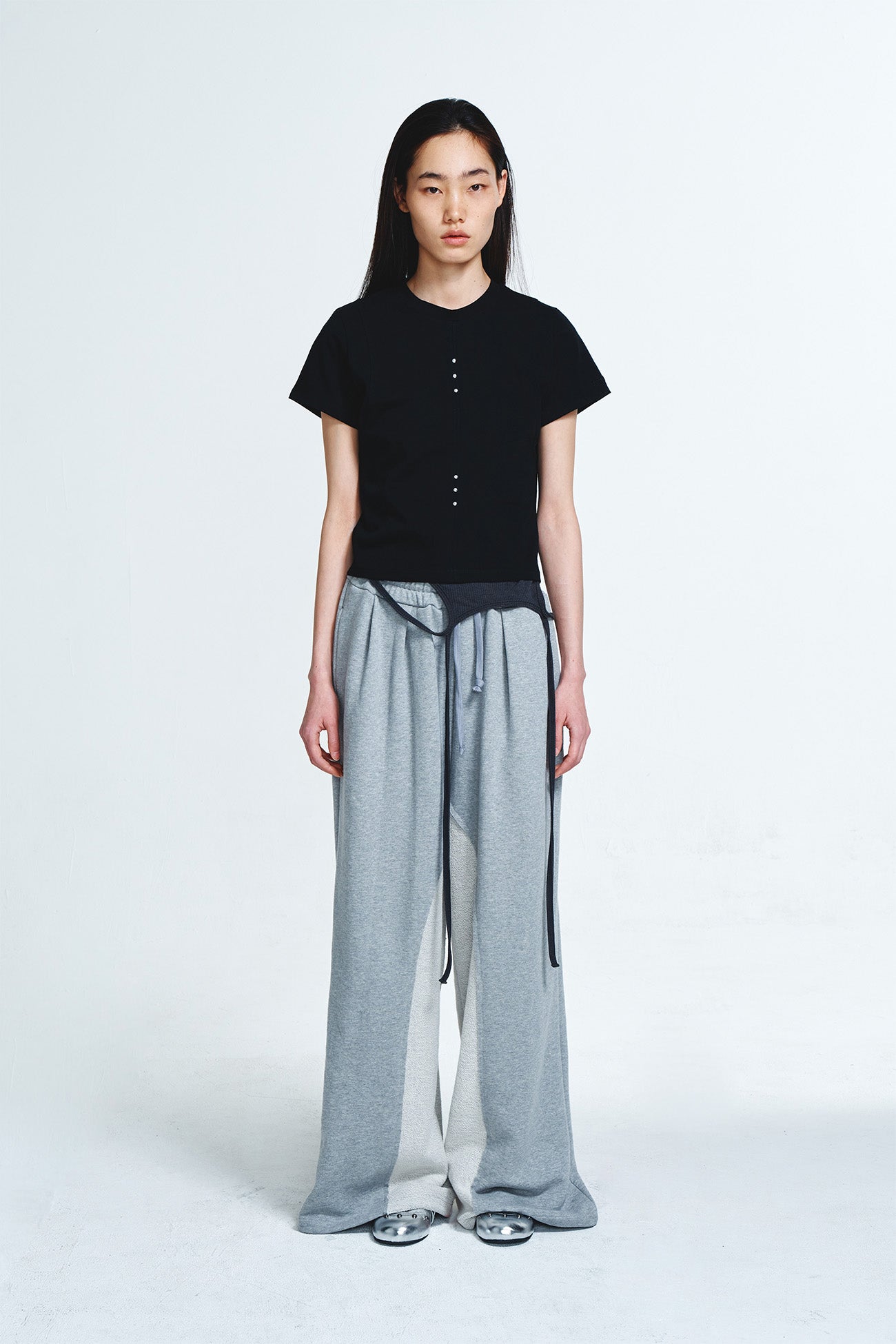 Deinet - Reverse Cut Sweatpants (Melange Grey) product image 1 | TRAB K-Fashion Australia