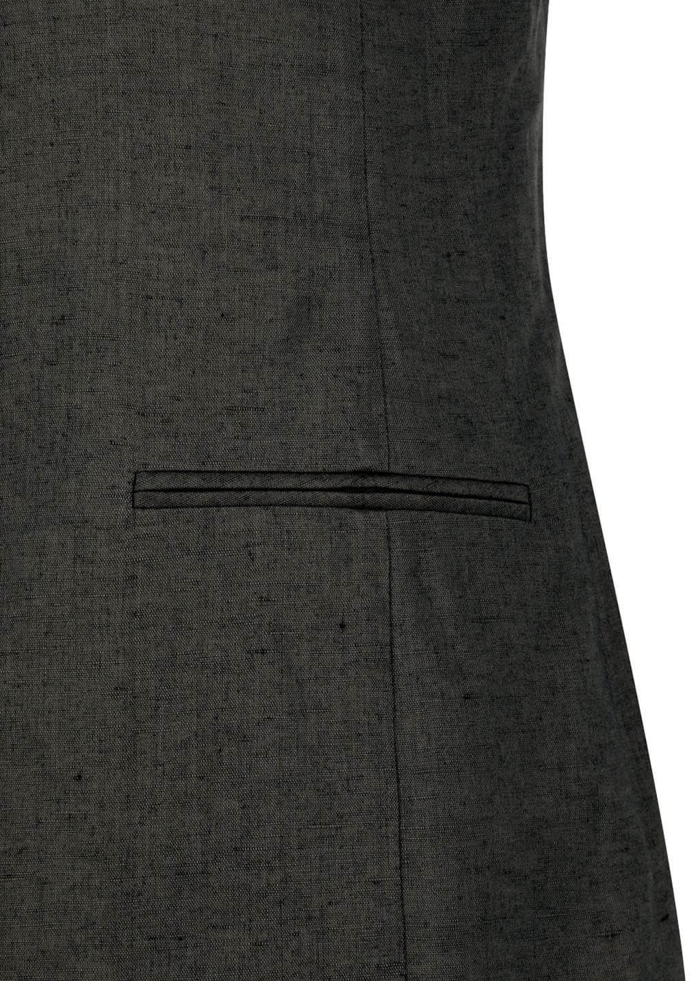 Amomento - Linen Curved Vest (Khaki Grey) product image 10 | TRAB K-Fashion Australia
