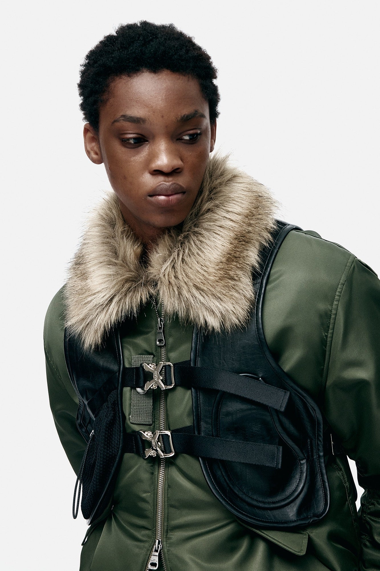 Andersson Bell - Sina Faux-Leather Vest (Black) product image 1 | TRAB K-Fashion Australia