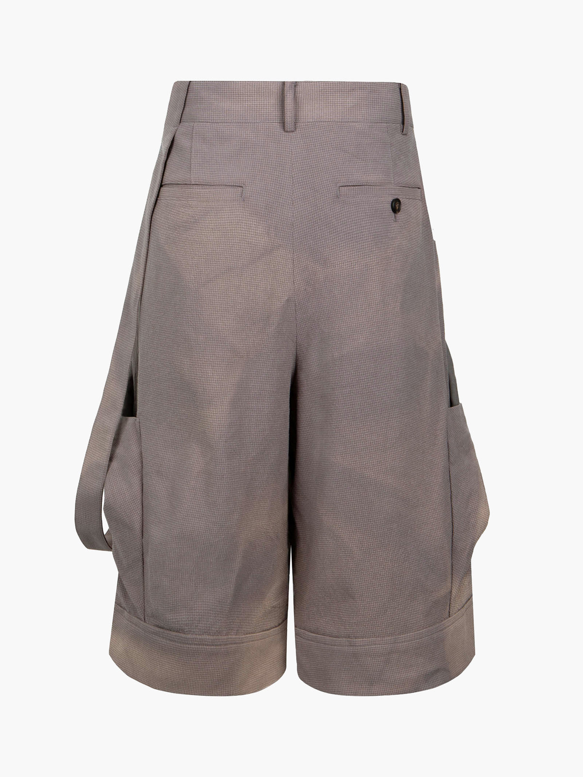 Jiyong Kim - Sun-Bleached Layered Strap Half Trousers (Grey) product image 10 | TRAB K-Fashion Australia